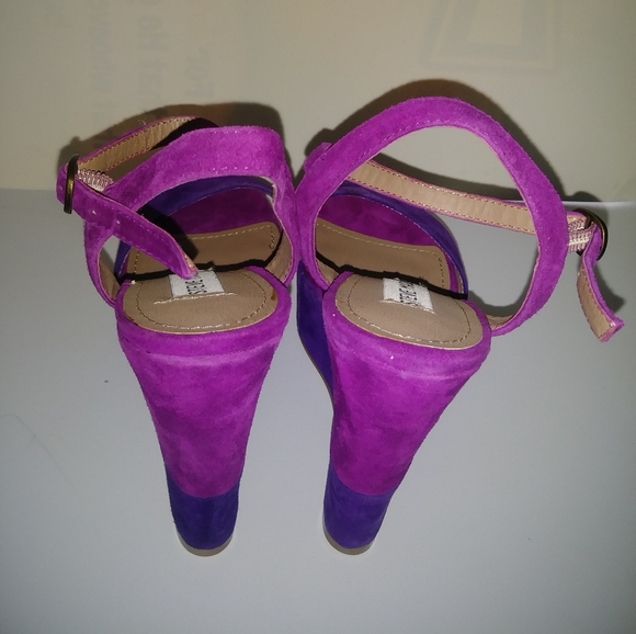 Steve Madden Purple and fuchsia wedge heels👡👡 - Picture 3 of 7